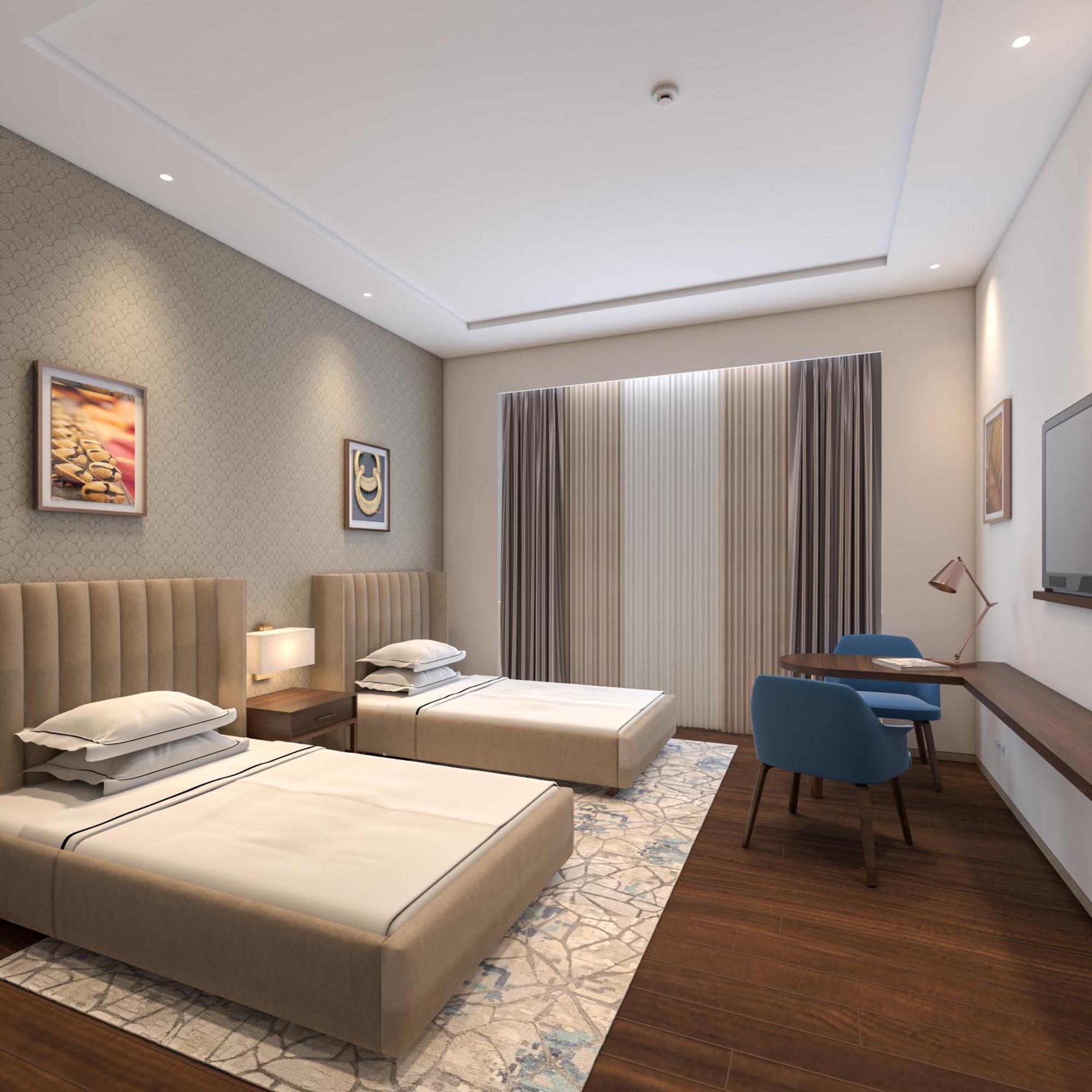 Taj Bangalore Devanahalli Kültér fotó A 3D rendering of a hotel room